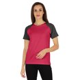 thumbnail image 1 of Inkmeso Womens Raglan Short Sleeve T-Shirt Regular Fit Casual Solid Basic Tee T-Shirts, 1 of 7