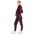 thumbnail image 2 of White Mark Women's 2 Piece Velour Tracksuit Set, 2 of 6