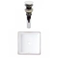 thumbnail image 1 of American Imaginations 16-in. W CUPC Square Bathroom Undermount Sink Set In White - White Hardware - Overflow Drain Incl. AI-31808, 1 of 7
