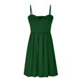 thumbnail image 4 of EGNMCR Robes d'Été Femmes Tendance 2024 Soutien-Gorge Uni pour Femme Robe à Épaules Dénudées Robe Plissée à la Taille Robe Robe Grande Robe de Bal, 4 of 6