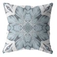 thumbnail image 1 of HomeRoots 412648 20 Pouces Forêt Florale Bleue Coussin d'Intérieur et d'Extérieur, 1 of 1