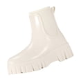 thumbnail image 1 of LOVZFMLL Bottes pour Femmes Bottines à la Cheville Bout Rond Imperméables Talon Bas Épais Bottes de Pluie Printemps Automne Mode Chaussures Décontractées, 1 of 5