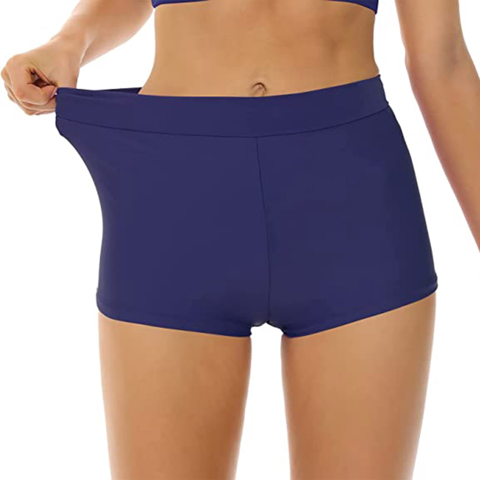 zanvin Bas de Bikini Taille Haute pour Femme Bas de Maillot de Bain, Navy, TP