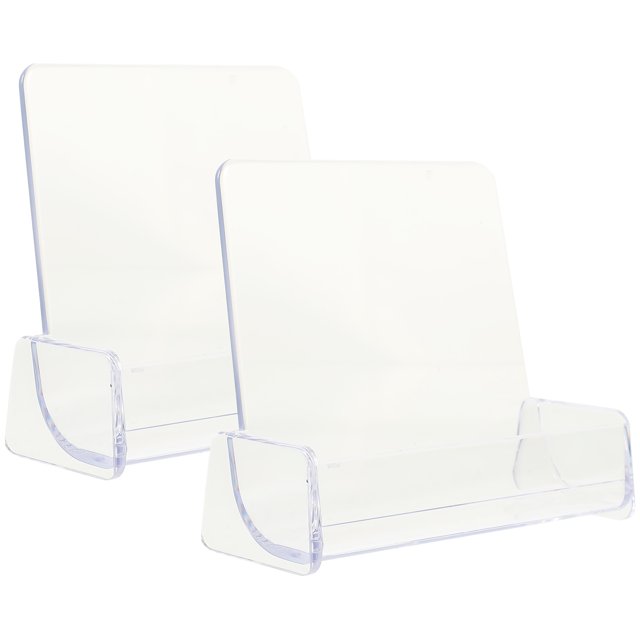 Shisuyan 2Pcs Business Cards Holder Singlegrid Name Cards Container Cards Storage Holder Office Supply