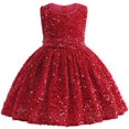 thumbnail image 4 of WEAIXIMIUNG Robes de Fête pour Filles 8-10 Ans Robe Sans Manches Unie Robes de Danse Vêtements, 4 of 7