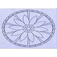thumbnail image 1 of Ahgly Tapis Rectangulaire Lavable en Machine Intérieur Lavande Bleu, 2 Pieds x 4 Pieds, 1 of 7