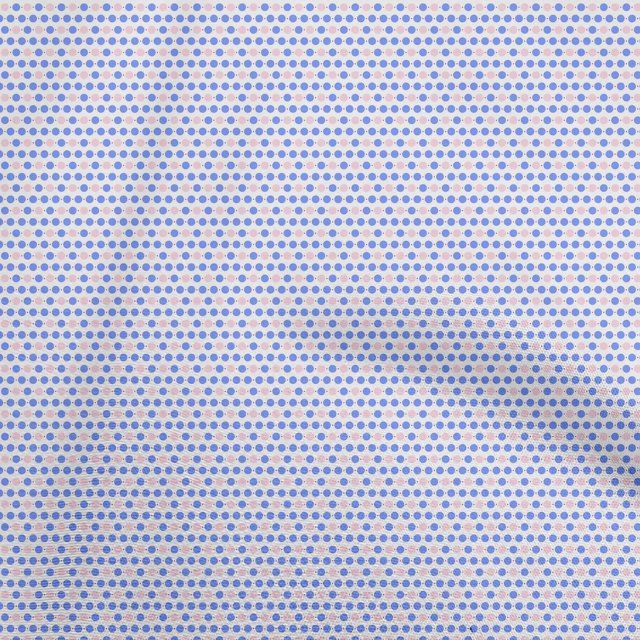 oneOone Viscose Chiffon Medium Blue Fabric Dot Craft Projects Decor Fabric Printed By The Yard 42 Inch Wide