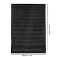 thumbnail image 3 of Polypropylene Rubber Door Mat, Solid Black Non Slip Entryway Rug with Tough Loop Fiber, Dirt and Mud Scraper, Waterproof Indoor Outdoor Front Door Doormat, 3 of 5