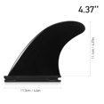 thumbnail image 4 of Graflsoa 3-Piece Surfboard Fin Set - Durable Nylon, 4.37" Height, 4.4" Base, Black/White Options, 4 of 6