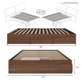 thumbnail image 4 of Lit rangement 3 tiroirs Alibi de Nexera, fini Noyer, 4 of 8