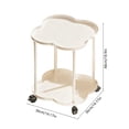 thumbnail image 3 of CaiYueKe Chariot de Rangement Portatif à Roulettes avec Roues, Table d'Appoint Mobile pour Salon Chambre Bureau, Étagère Organisatrice Multifonction, Support Utilitaire en Plastique Robuste, Chariot Roulant à Assemblage Facile, 3 of 7
