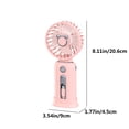 thumbnail image 3 of Chmadoxn Fan, Ceiling Fan, Desk Fan, Portable Fan Handheld Fan 5000 MAh Long Battery Life Fast Charge Digital Display Power Bank 2-in-1 Mini Fan Small fan, 3 of 8