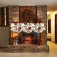 thumbnail image 3 of Décorations de Noël pour la Maison Hiver Sangle de Cheminée de Noël Fond en Tissu Foulard de Cheminée Décorée des Fêtes Décorations de Noël pour Arbre, 3 of 6