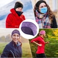 thumbnail image 4 of transemion Running Headband Windproof Ear Muffs Riding Head Protector Hearing Protection Face Guard Motor Supplies Motorcycle Accessories Purple, 4 of 6