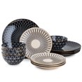 thumbnail image 1 of Thym et vaisselle de table Calypso Stoneware, ensemble de 12 pièces, 1 of 6