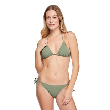 No Boundaries Women's String Bikini Top