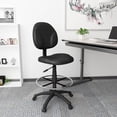 thumbnail image 2 of Boss Office Products Stand Up Fabric Drafting Stool with Foot Rest in Black, 2 of 8
