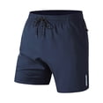 thumbnail image 2 of EOYWHK Compression Shorts Men Elastic Waist Breathable Gym Running Hiking Athletic Shorts with Multi-Pockets, 2 of 4