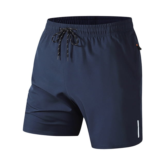 ohmzyzo Men's Athletic Running Shorts Workout Gym Short Quick Dry Lightweight Tennis Basketball with Zipper Pockets