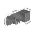 thumbnail image 3 of Small Bathroom Storage Cabinet,Small Bathroom Storage Hair Dryer Storage Rack Without Punching Hair Dryer Hanging Rack Bathroom Wind Duct Bracket Wall Mounted Bathroom Storage Tool, 3 of 7