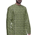 thumbnail image 3 of Atasi Indian Asymmetric Party Wear Kurta With White Churidar Pajama Set For Men, 3 of 3