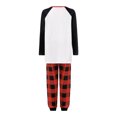 thumbnail image 4 of Diconna Family Matching Elk Print O-Neck Long Sleeve Tops Plaid Trousers, 4 of 9