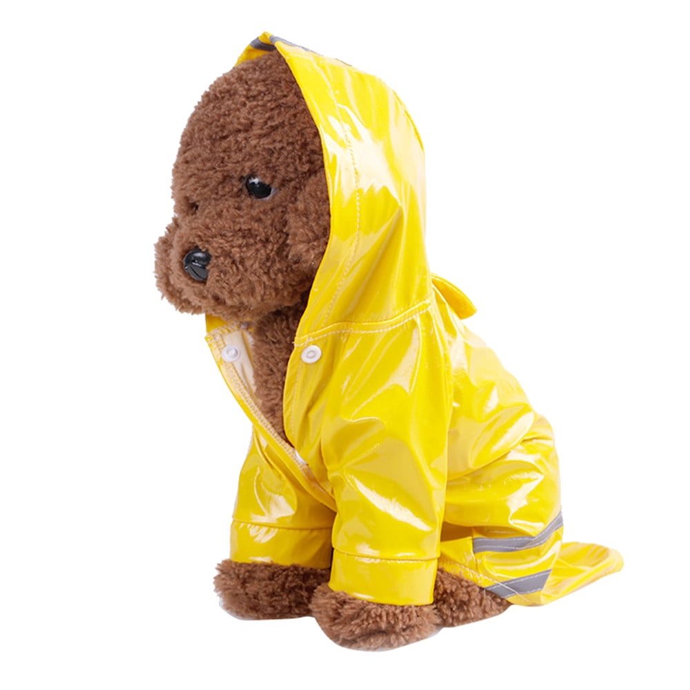 Imperméable à Capuchon pour Chien, Manteau de Pluie Imperméable pour Animal, Veste pour Chiot, Manteau d'Extérieur