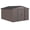 Brown, variant on Outsunny 9' x 11' Garden Storage Shed with Foundation Kit, Metal Tool Storage House with Double Doors for Outdoor Patio Yard, Dark Grey