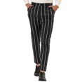 thumbnail image 1 of INSPIRE CHIC Men's Dress Stripe Pants Slim Fit Flat Front Business Trousers, 1 of 5