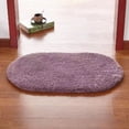 thumbnail image 4 of Maplenight Oval Bathroom Rugs Non Slip Washable 35x24in Soft Absorbent Bath Rugs Quick Dry Anti Mold Shower Rug for Bathroom Floor Tub and Shower Purple, 4 of 6