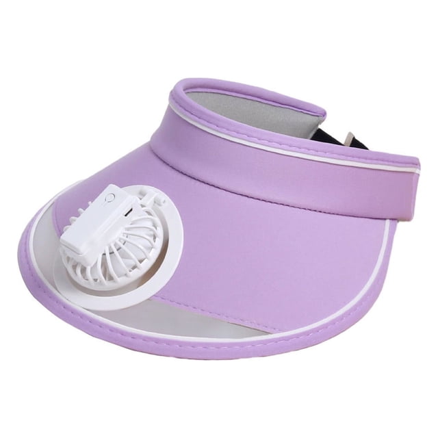 EGNMCR Fan Hat With Fan For Women - Fan Visor Hat - Three Gear Mediation And Large Area Sun Protection Fan cap