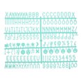 thumbnail image 1 of Uxcell Felt Letter Board Letters Numbers Symbols 3/4 inch Light Green Alphabet Message Board Changeable, 1 of 6