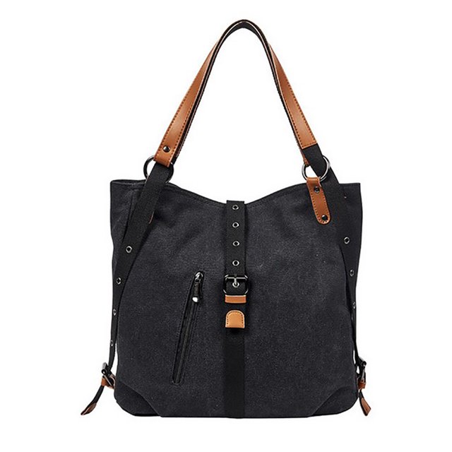 Women Shoulder Tote Bag Canvas Large Capacity Casual Backpack Messenger Bag