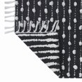 thumbnail image 2 of hometrends Black and White Dot Tassel Bath Rug, 2 of 4