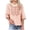Rose, variante sur Tnhcen T-Shirts d'Été Vintage en Coton-Lin Brodé Col Rond pour Femmes / Grande Taille P-2TG / Tops Unis