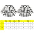 thumbnail image 5 of Automne Hiver Bambin Bébé Fille Vêtements Manteau à Carreaux Tops + Tutu Robe Formelle Ensemble, 5 of 5
