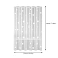 thumbnail image 3 of Sentmoon White Shower Curtain The EVA Material Shower Curtain Has Weight At The Bottom The Shower Curtain Is Impermeable And Does Not Require Drilling It Is Equipped With Hooks White, 3 of 8