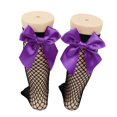 thumbnail image 4 of Chaussettes en Résille pour Femmes Chaussettes Hautes en Maille avec Noeud en Satin, 4 of 7
