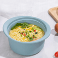 thumbnail image 4 of Silicone Microwave Steamer Pot with Handle & Lid-Grade Steamer Bowl, Heat- Cooker , Dishwasher Safe Blue, 4 of 7