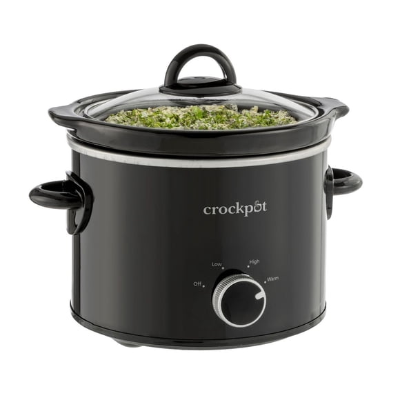 Crockpot de 1,9 L Mijoteuse classique, petite mijoteuse, noire