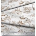 thumbnail image 3 of Soimoi Toile de Velours Yacht & Architecture Structure Architecturale Impression Tissu par la Cour 58 Pouces de Large, 3 of 3