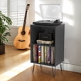 thumbnail image 1 of CorLiving Vintora Engineered Wood Open Shleved Turntable Media Stand, 1 of 9