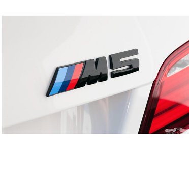 Brillant Noir Bmw M5 Lettres Couvercle Arrière Badge de Coffre pour E28 E34 E39 E60/61 F10 F90 115mm X 25mm