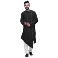 thumbnail image 2 of Atasi Full Sleeve Kurta For Boys Solid Asymmetrical Cut Designer Long Kurta, 2 of 7