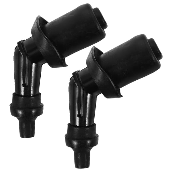 Riders 2 Pcs Bouchon de Bougie d'Étincelle en Plastique Noir pour Protection de Motos et Trottinettes