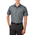 thumbnail image 2 of Van Heusen Chemise Habillée Unie en Popeline à Manches Courtes pour Homme, Gris, Encolure 15 Pouces, 2 of 4