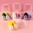 thumbnail image 4 of SNNROO 4 Pcs Makeup Sponges Blender Set Professional  Sponge Foundation Blending Blender  Sponge For Makeup Tool with Gift Box Latex-Free Dry Wet Use Foundation Cosmetic Makeup Accessorie, 4 of 5