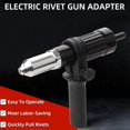 thumbnail image 5 of RKSTN Adaptateurs de Perçage Tête de Tirage de Riveteuse en Alliage d'Aluminium Adaptateur d'Outil de Rivetage Adaptateur de Perçage, 5 of 5