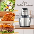 thumbnail image 2 of LINKChef Electric Food Chopper, 2L Meat Grinder Food Processor Stainless Steel Meat for Vegetable Meat Fruit, 2 of 6