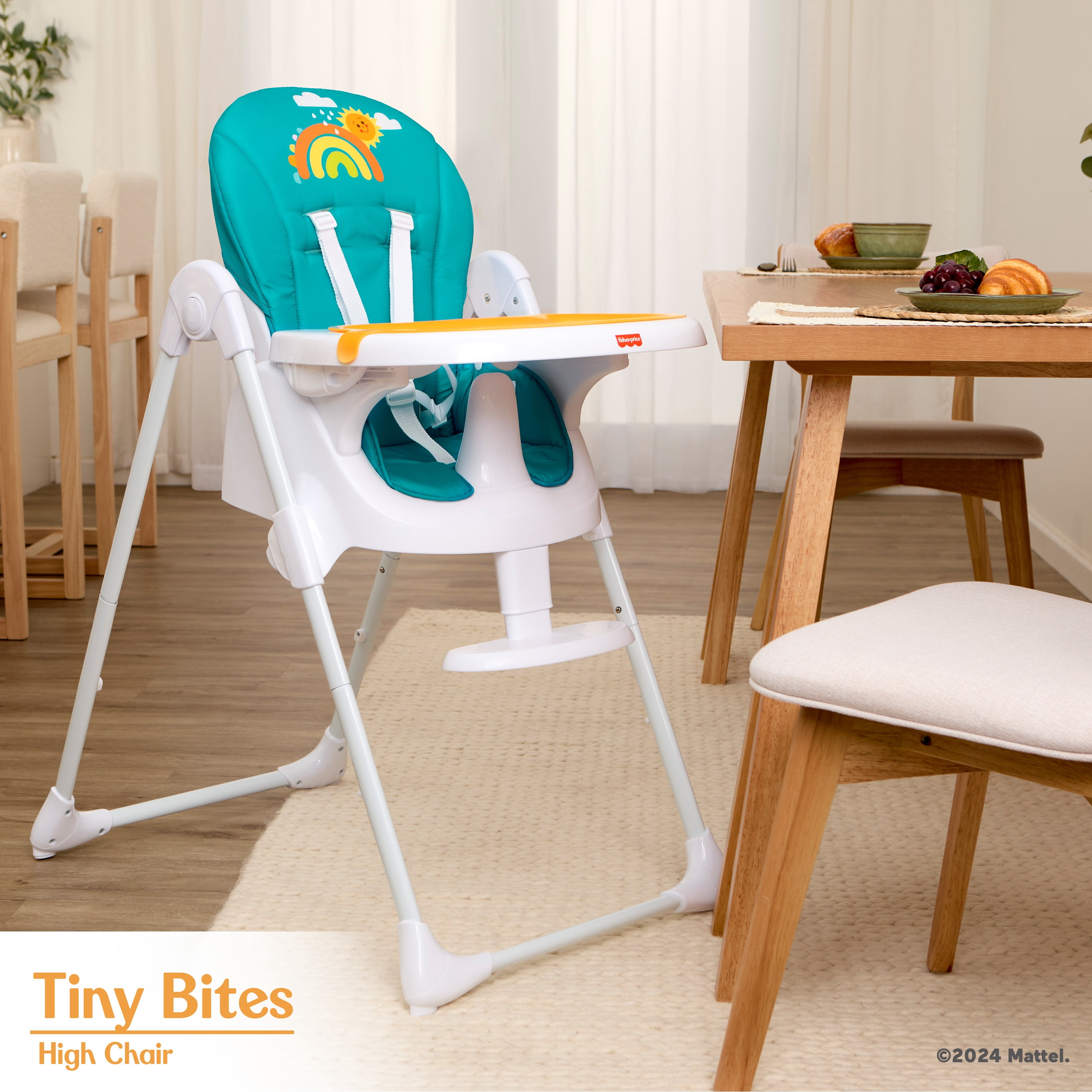 Chaise haute Tiny Bites de Fisher Price par Dream On Me, Hello Sunshine